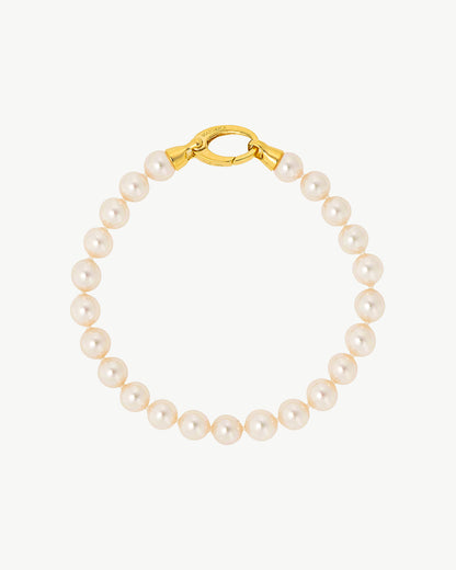 Lyra 7mm Gold Pearl Bracelet