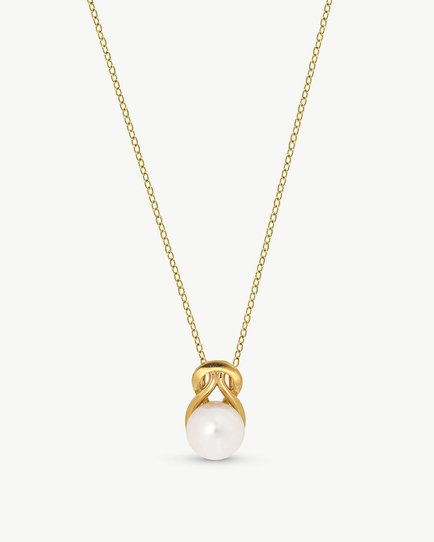 Vega Gold 12mm Pearl Necklace