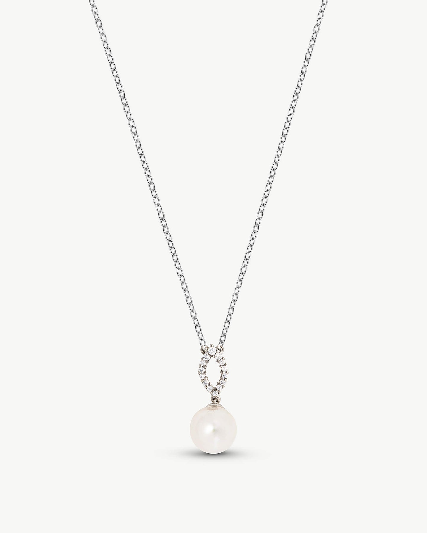 Lilit Pearl and Zirconia Necklace