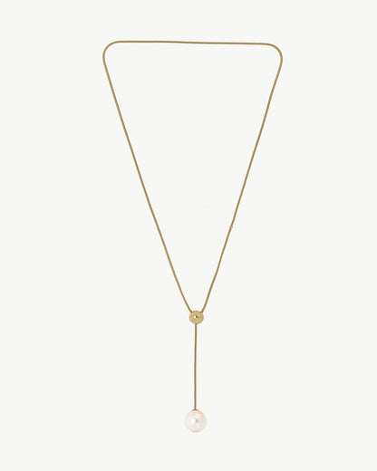 Aura Gold Pearl Necklace