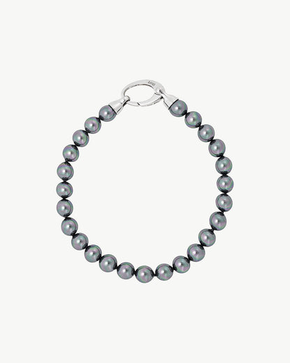 6mm Grey Lyra Pearl Bracelet