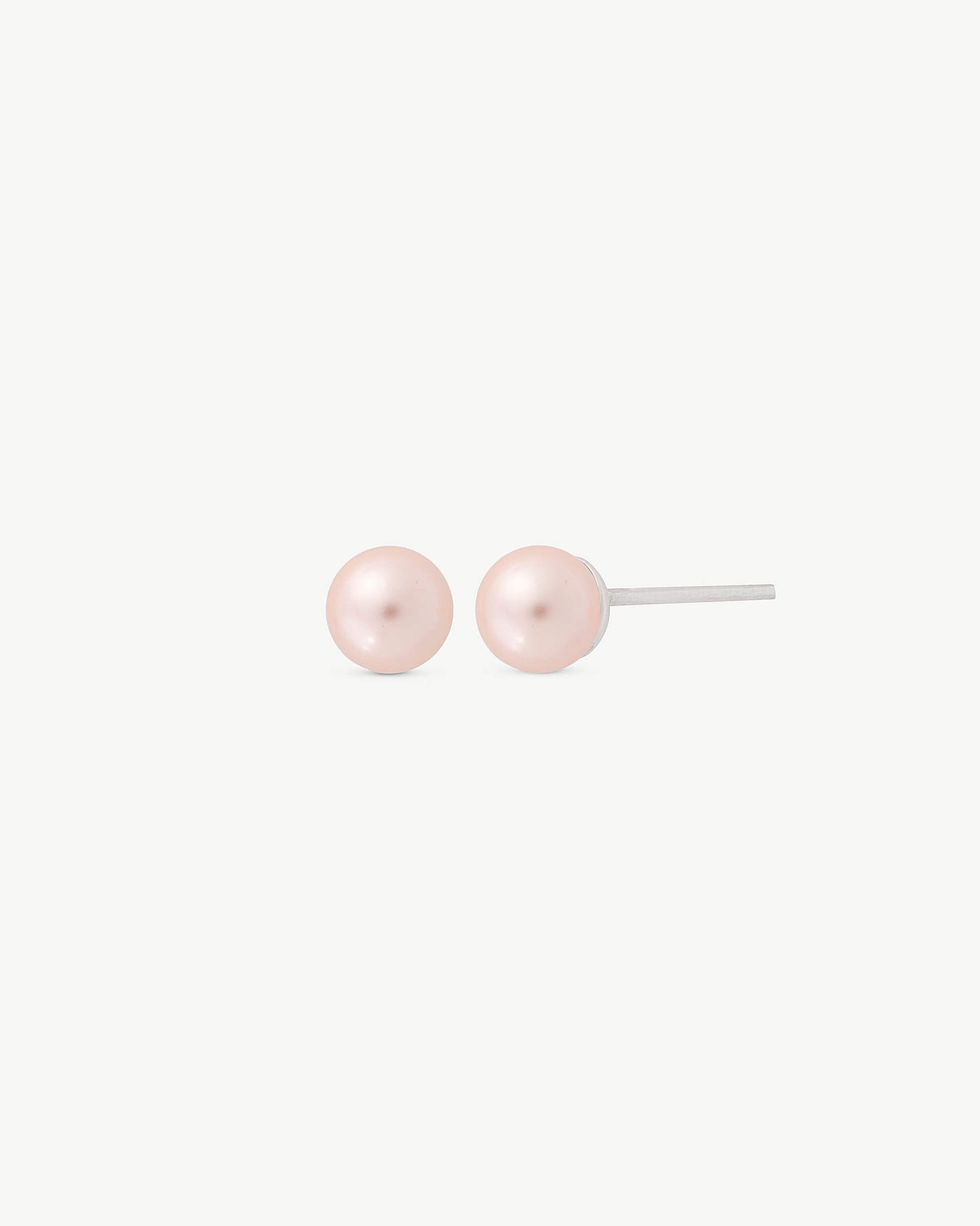 4mm Pink Lyra Pearl Earrings