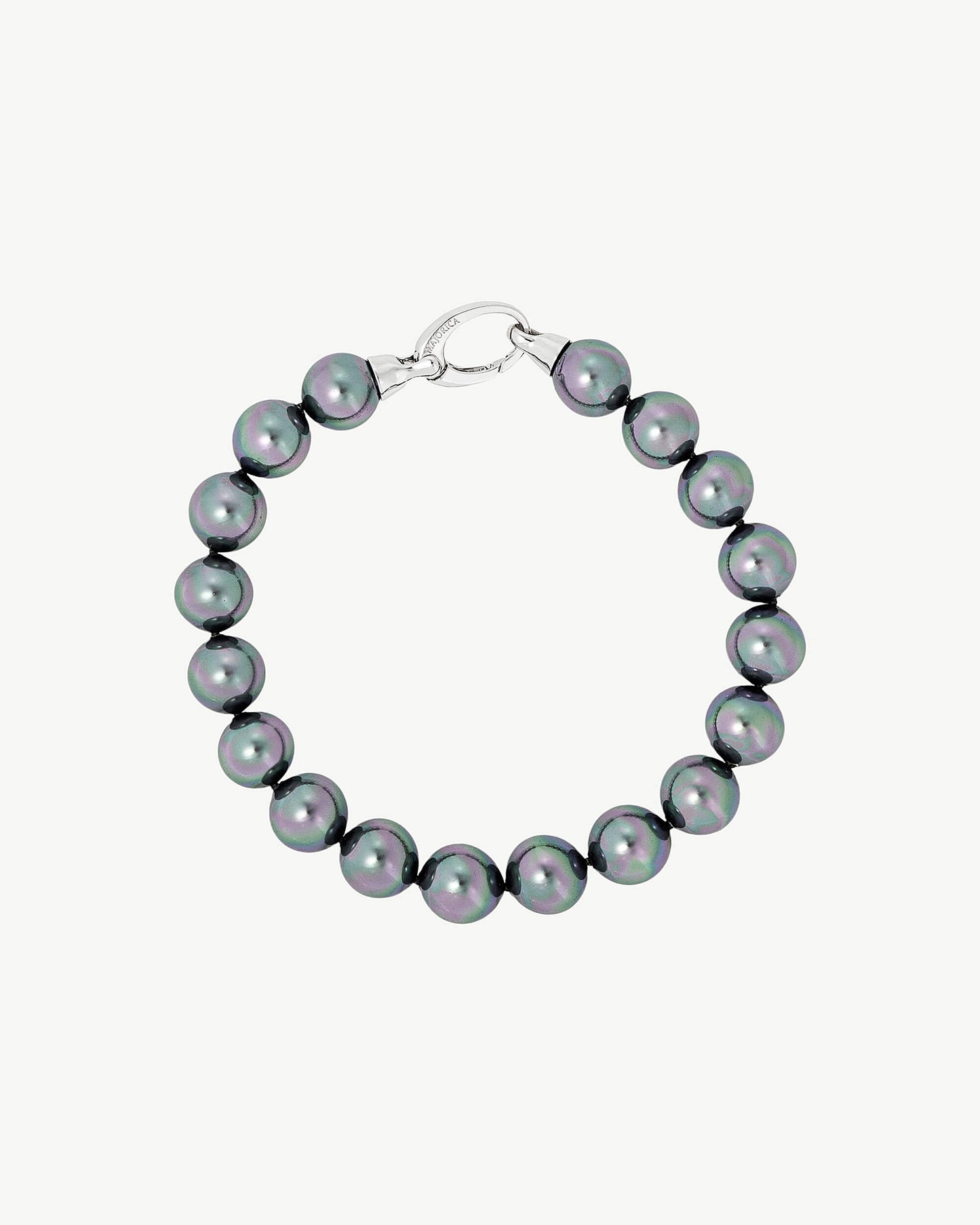 10mm Grey Lyra Pearl Bracelet