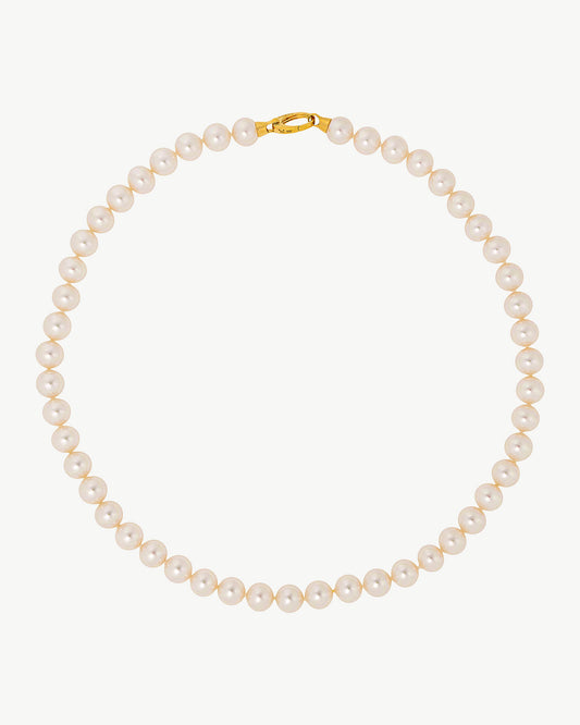 Collar Perlas 10mm Dorado Lyra