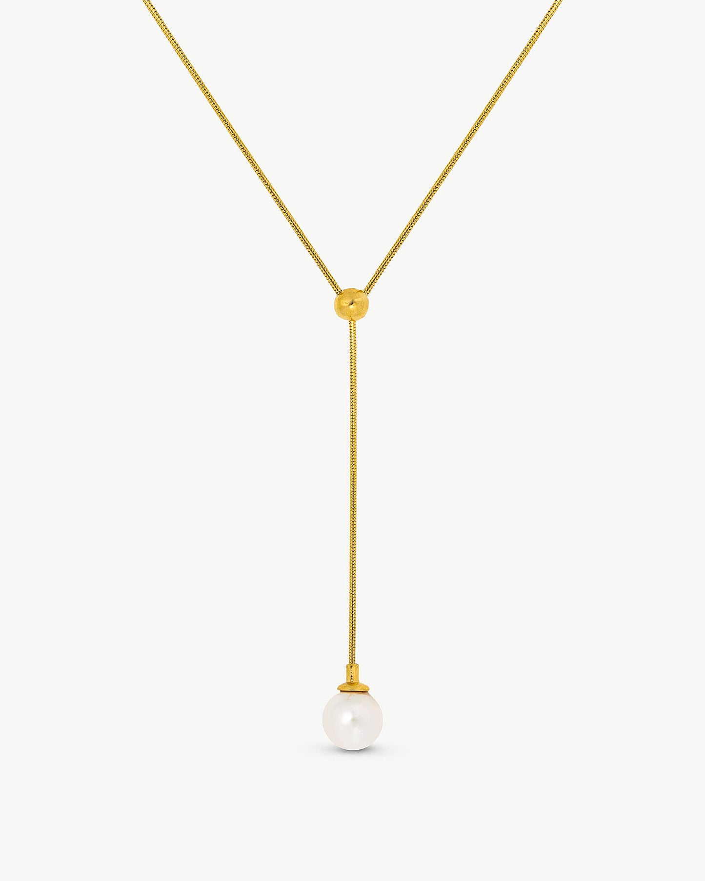 Alba Gold Pearl Necklace