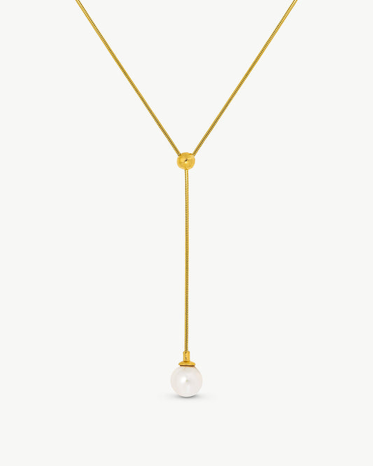 Alba Gold Pearl Necklace