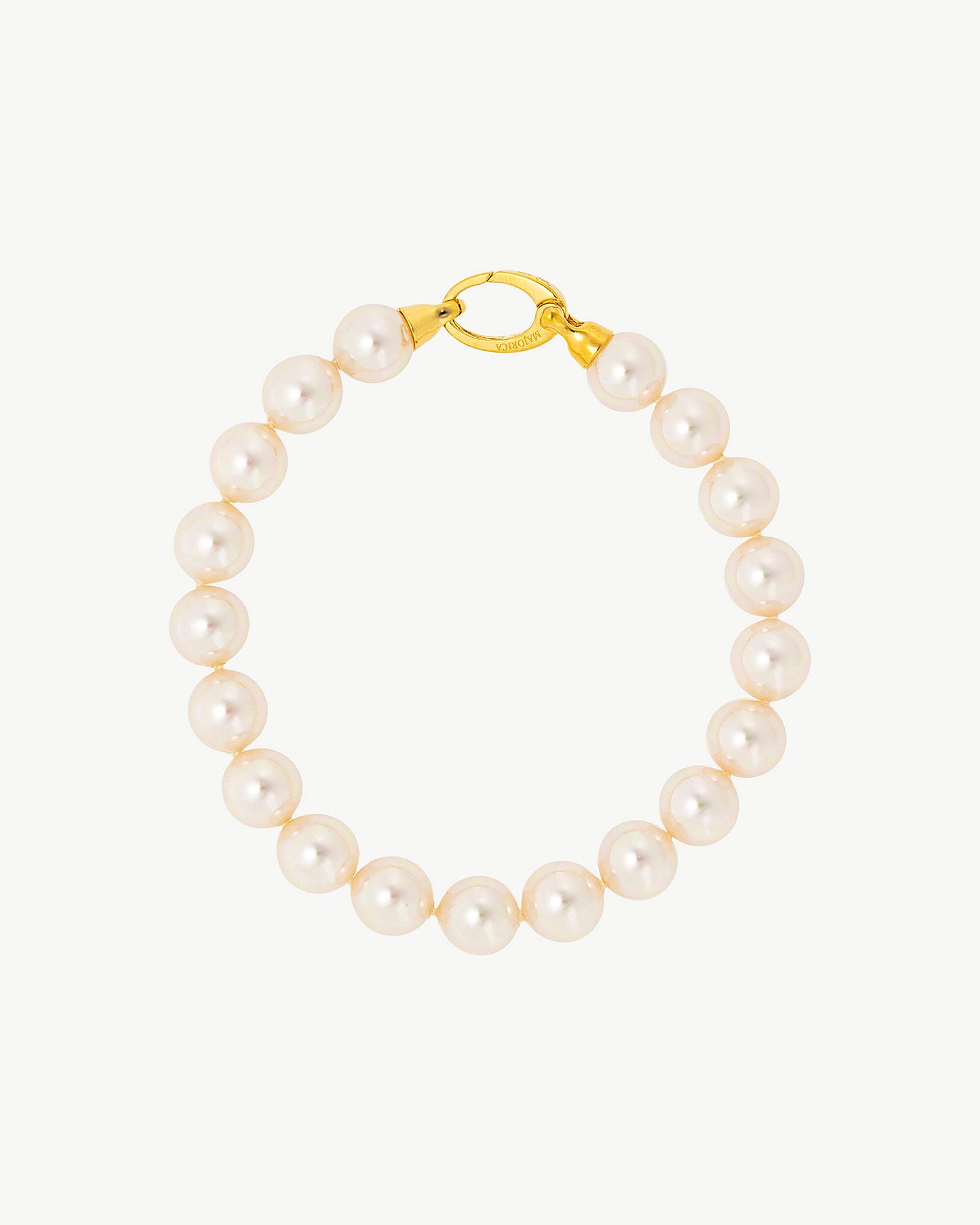 10mm Golden Lyra Pearl Bracelet