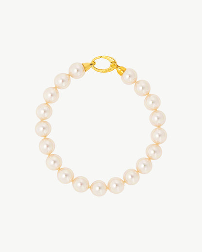 10mm Golden Lyra Pearl Bracelet