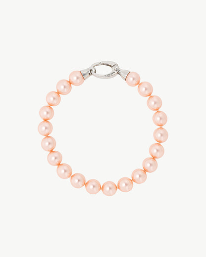 8mm Pink Lyra Pearl Bracelet