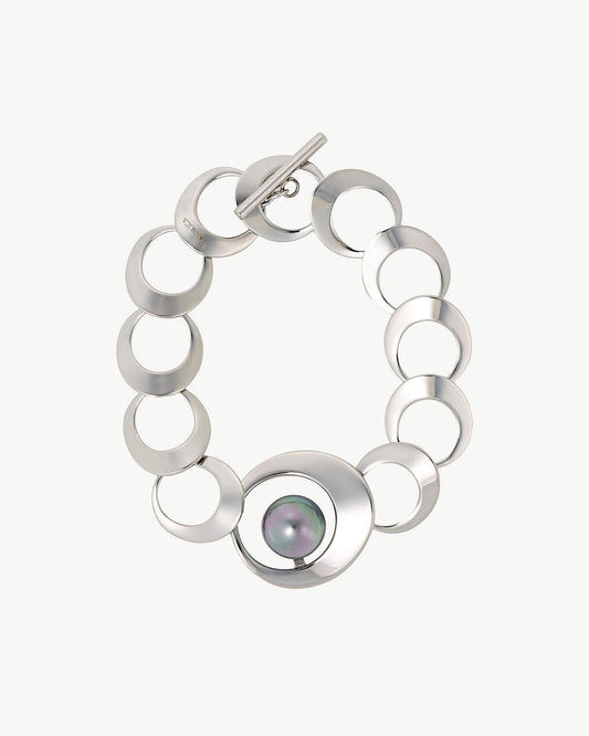 Petra Grey Pearl Bracelet