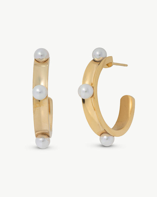 Bejart white earrings