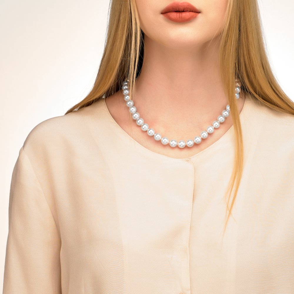 10mm Lyra Pearl Necklace