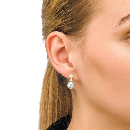 Selene white earrings