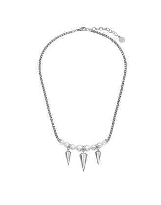 Inox Steel Steel necklace Why Not? | Majorica Pearls
