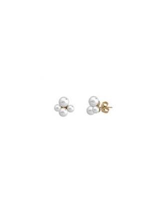 Gold plated Earrings Arpegio | Majorica Pearls