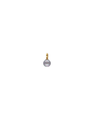 Gold plated Charm&Glow 10 mm round nuage pearl pendant with clasp fastening | Majorica Pearls