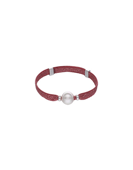 Jersey Pearl - Tahitian Solo Pearl Leather Bracelet