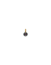 Gold plated Charm&Glow 10 mm round tahiti pearl pendant with clasp fastening | Majorica Pearls