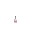 Gold plated Charm&Glow 12 mm baroque bicolor ruby red pearl pendant with clasp fastening | Majorica Pearls