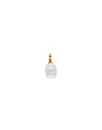 Gold plated Charm&Glow 12 mm baroque white pearl pendant with clasp fastening | Majorica Pearls