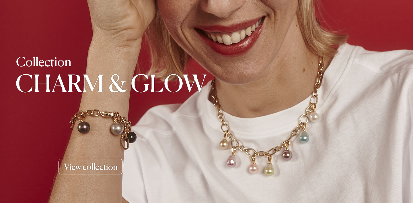 Jewelry with charms for the new Majorica Collection. Personalize your own jewelry, creating your own jewelry thanks to the combination of your favorite charms